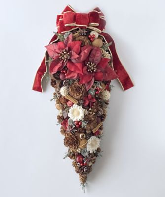 ＜Atelier Maison Deco＞＜Ｆ　＆　Ｇｒｅｅｎ＞木の実のクリスマス壁飾り